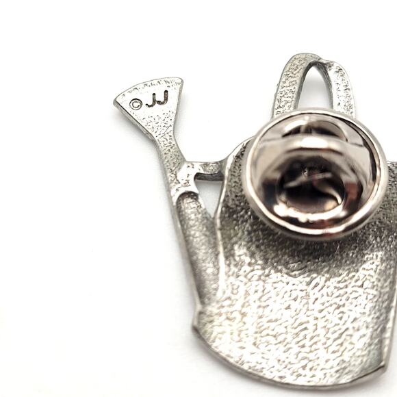 Set of 3 Pins Brooch Signed JJ Jonette Vintage Silver Toned Gardening Tools - Picture 7 of 10